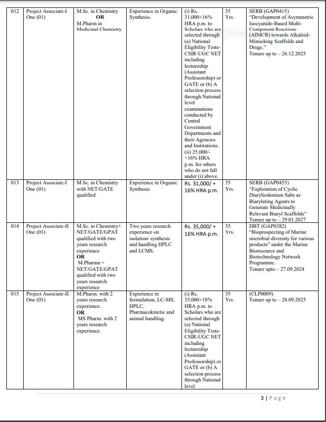 CSIR_CDRI's tweet image. #Walk_in_interview for engagement of #JRF/#ProjectStaff under different Projects/Scheme is to be held in @CSIR_CDRI, #Lucknow on 26 Feb 2024 and 01 March. For details visit
cdri.res.in/pdf/recruitmen…
@CSIR_IND @ugc_india @EduMinOfIndia @VigyanPrasar