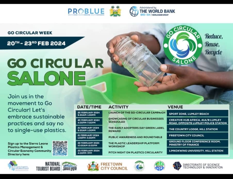 It's time to Go Circular in Salone & start to build plastic circularity awareness & collaborations. Collaboration is key to achieving the transition to a plastics Circular Economy & Recycling has the potential to reduce waste and promote sustainability.
#plasticvaluechain