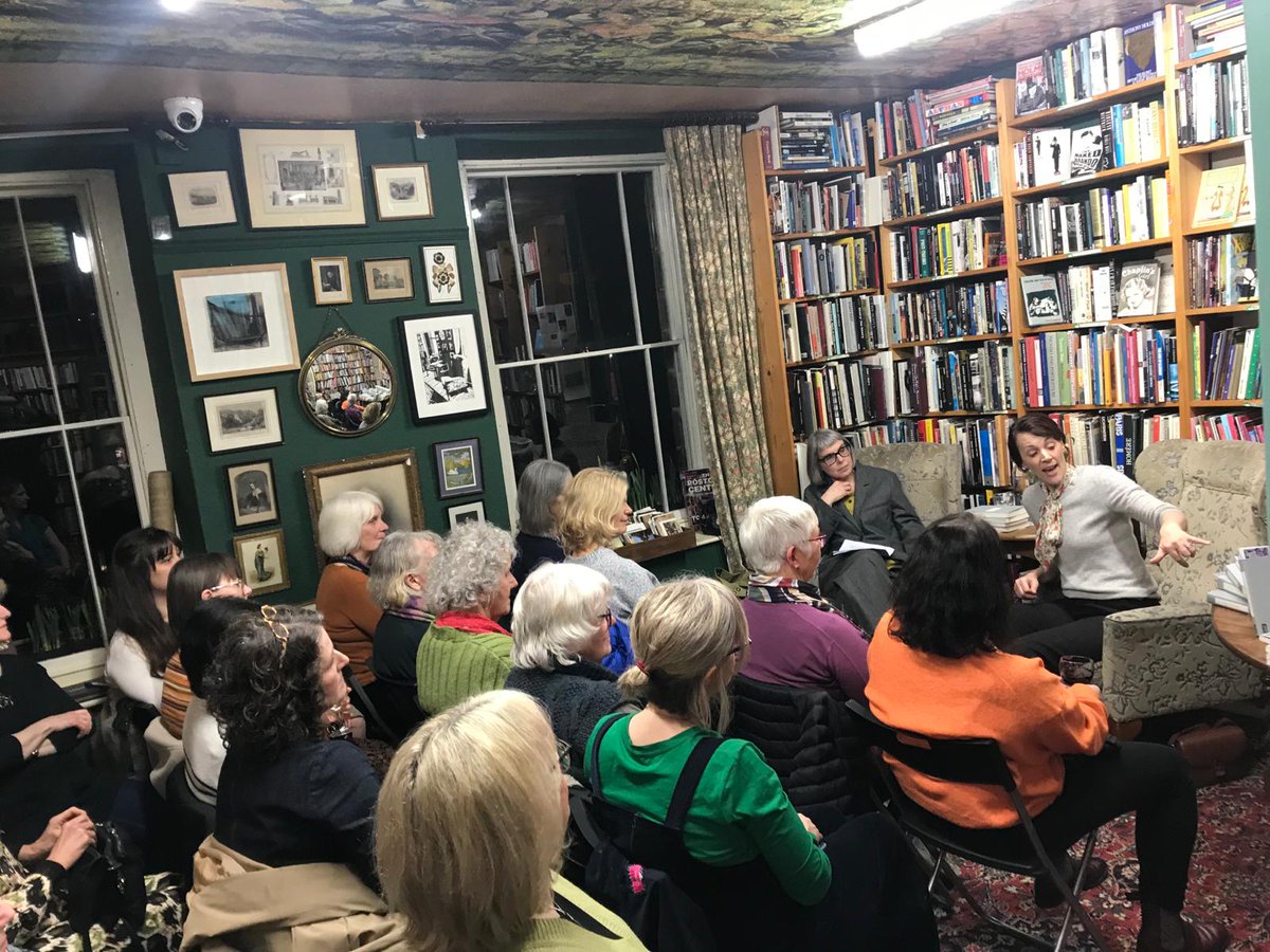 A huge thank you to @francescabeauma and Victoria Dawson for a fascinating evening discussing all things @PersephoneBooks in our Art Room on Friday. A truly inspirational independent publisher.