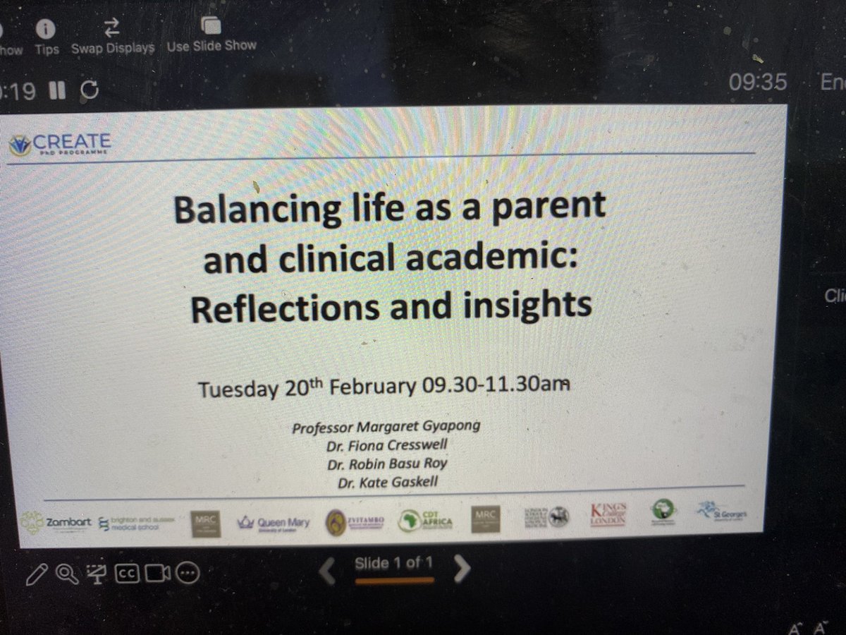 Today @CreatePhd fellows quarterly meeting we are talking about balancing life as an academic and a parent @wellcometrust