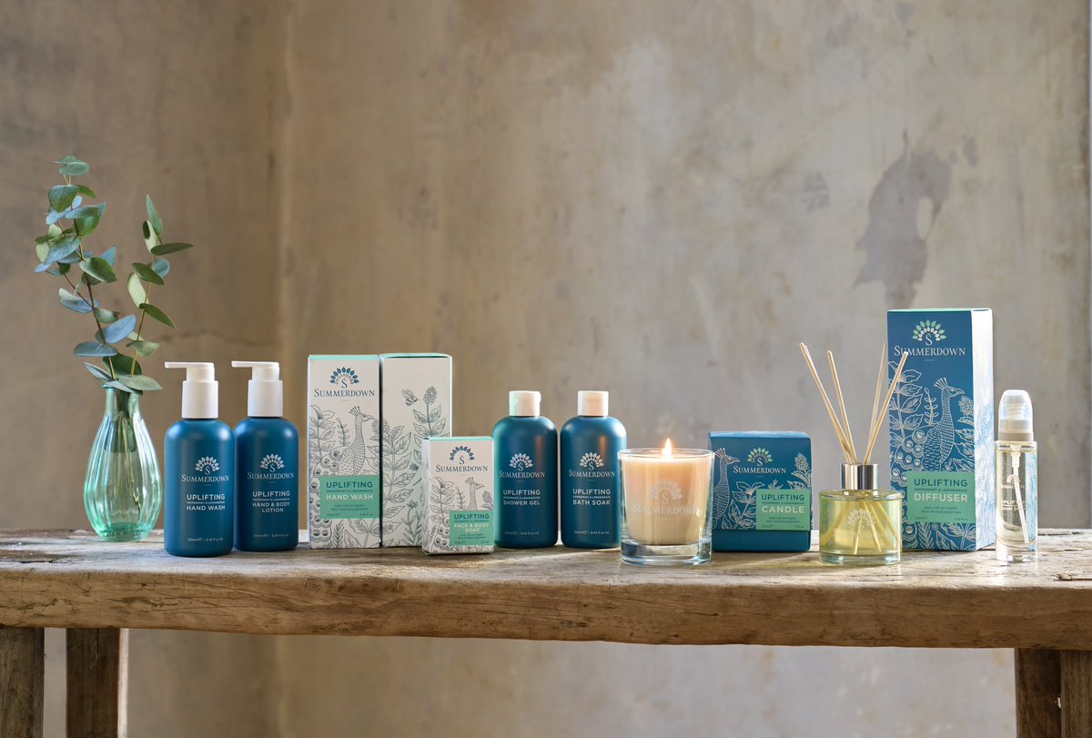 Same ‘sunshine in a bottle’ fragrance but new design, recycled and recyclable packaging and now vegan friendly formulations. Have you seen our new look body, bath and home range yet? What do you think? 
#Summerdown #peppermint #peppermintessentialoil #mint