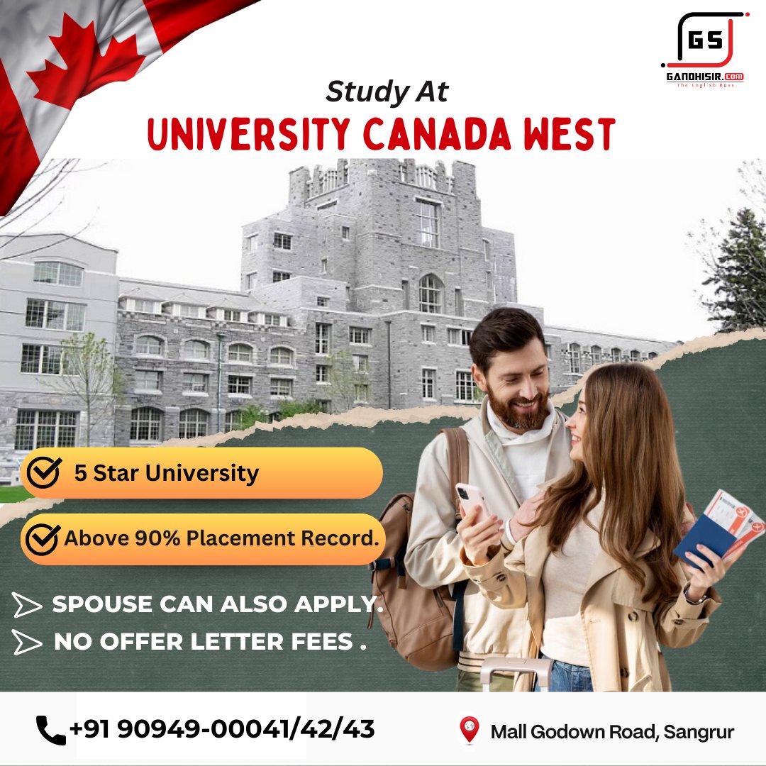 𝐔𝐧𝐢𝐯𝐞𝐫𝐬𝐢𝐭𝐲 𝐂𝐚𝐧𝐚𝐝𝐚 𝐖𝐞𝐬𝐭 

#UniversityCanadaWest #Canada #visa #immigratetocanada #canadaimmigration