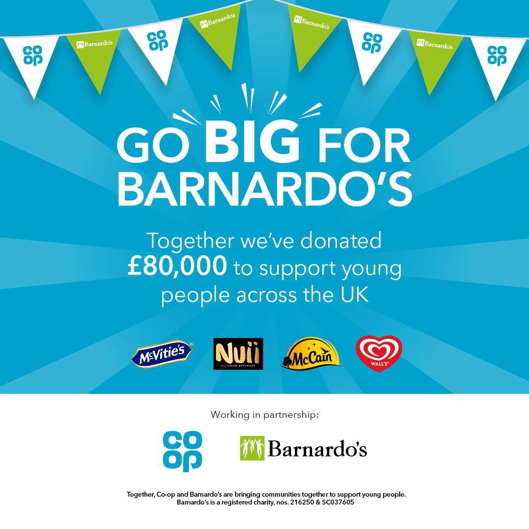 Victoria Ferguson (@fergie198) on Twitter photo A big shout to <a href="/McCainUKIE/">McCain UK IE</a>, <a href="/wearemccaingb/">WeAreMcCainGB</a>, @mcvities, <a href="/nuiiicecreamuk/">nuiiicecreamuk</a> & <a href="/walls/">Wall's Ice Cream</a> for jointly donating Ā£80,000 to <a href="/coopuk/">Co-op</a> partnership with @barnardoās helping to support 750,000 young people across the UK. Find out more š coop.co.uk/SupportYoungPe⦠A big shout to <a href="/McCainUKIE/">McCain UK IE</a>, <a href="/wearemccaingb/">WeAreMcCainGB</a>, @mcvities, <a href="/nuiiicecreamuk/">nuiiicecreamuk</a> & <a href="/walls/">Wall's Ice Cream</a> for jointly donating Ā£80,000 to <a href="/coopuk/">Co-op</a> partnership with @barnardoās helping to support 750,000 young people across the UK. Find out more š coop.co.uk/SupportYoungPeā¦