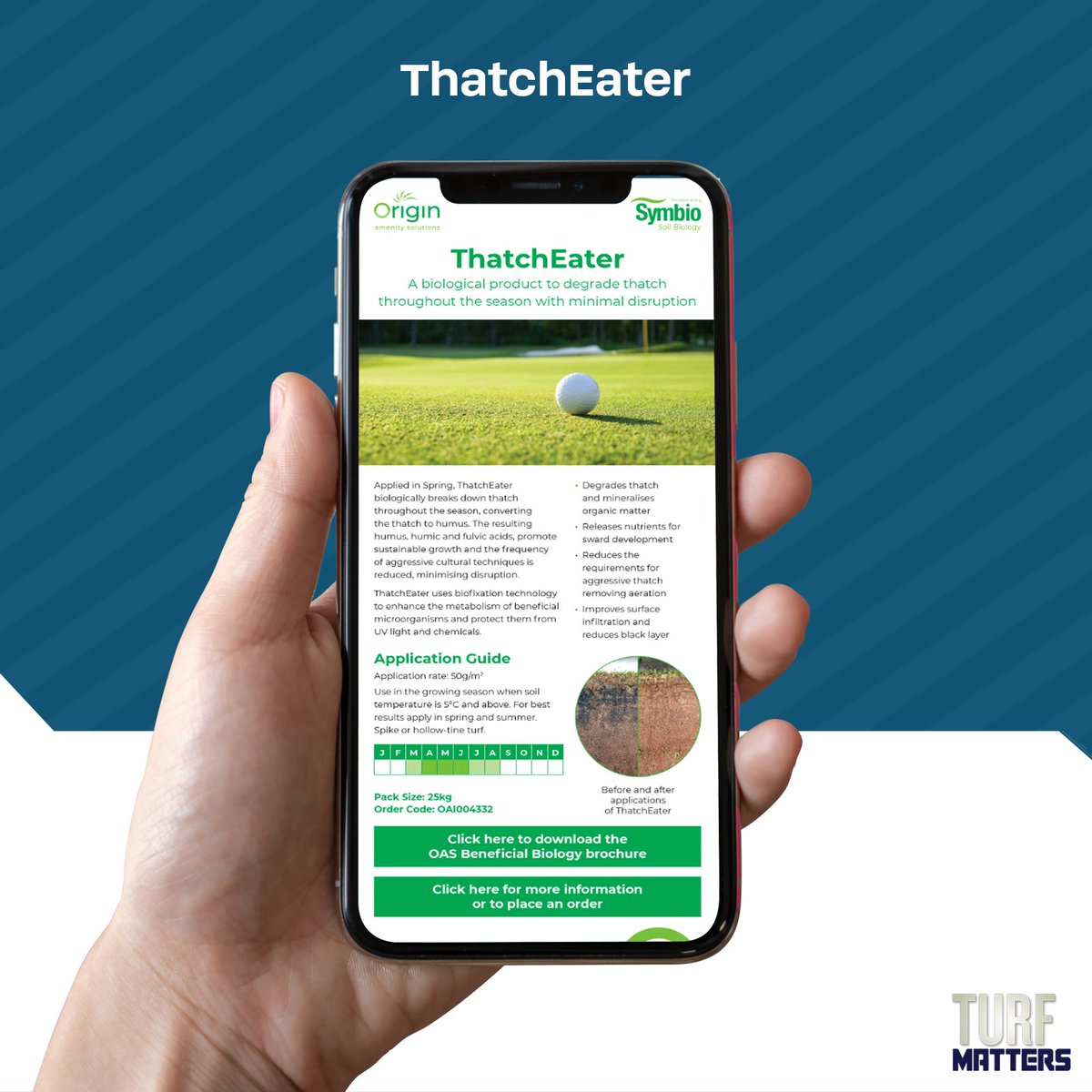 TurfMatters's tweet photo. ThatchEater from @OriginAmenity is a biological product to degrade thatch throughout the season with minimal disruption.

Find out more here 👉 https://t.co/WzEcva8f4U https://t.co/SzGu78GZc1