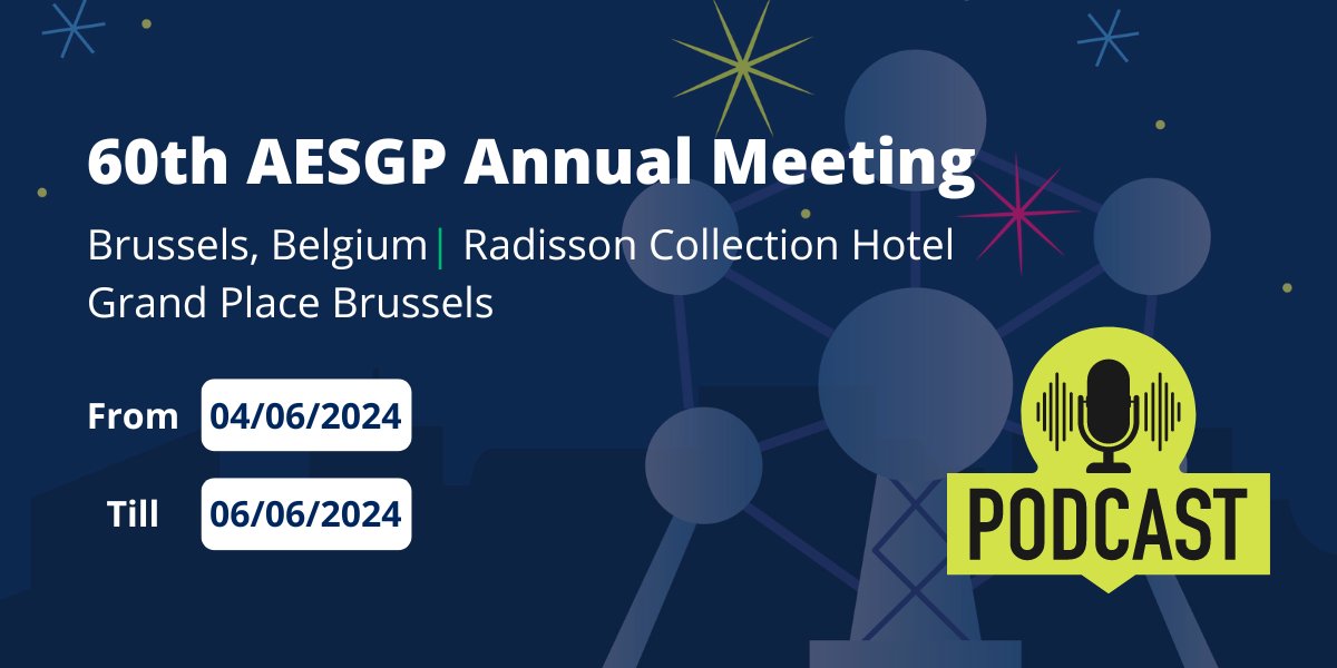 @aesgp celebrates its 60th birthday this year 🎂 Find out how we will mark the occasion, including at this year’s Annual Meeting in Brussels in June. 🎙 Listen to the podcast: hbw.citeline.com/RS154426/Over-… 🎉 Celebrate with us: aesgp.eu/events/60th-ae… @david_ridleyOTC @J_Svarcaite