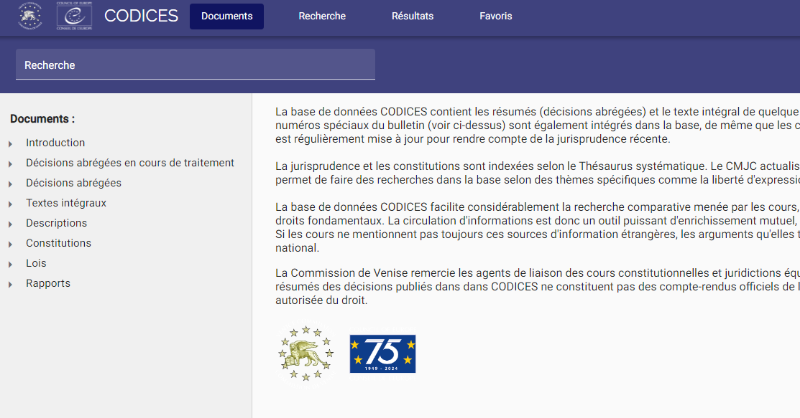 coe_esp's tweet photo. La #ComisióndeVenecia del #ConsejodeEuropa lanza nueva versión de su base de datos online #CODICES, un recurso completo de #jurisprudencia constitucional, con un sistema de búsqueda mejorado, dirigido a universitarios, profesionales del #Derecho y el público general.