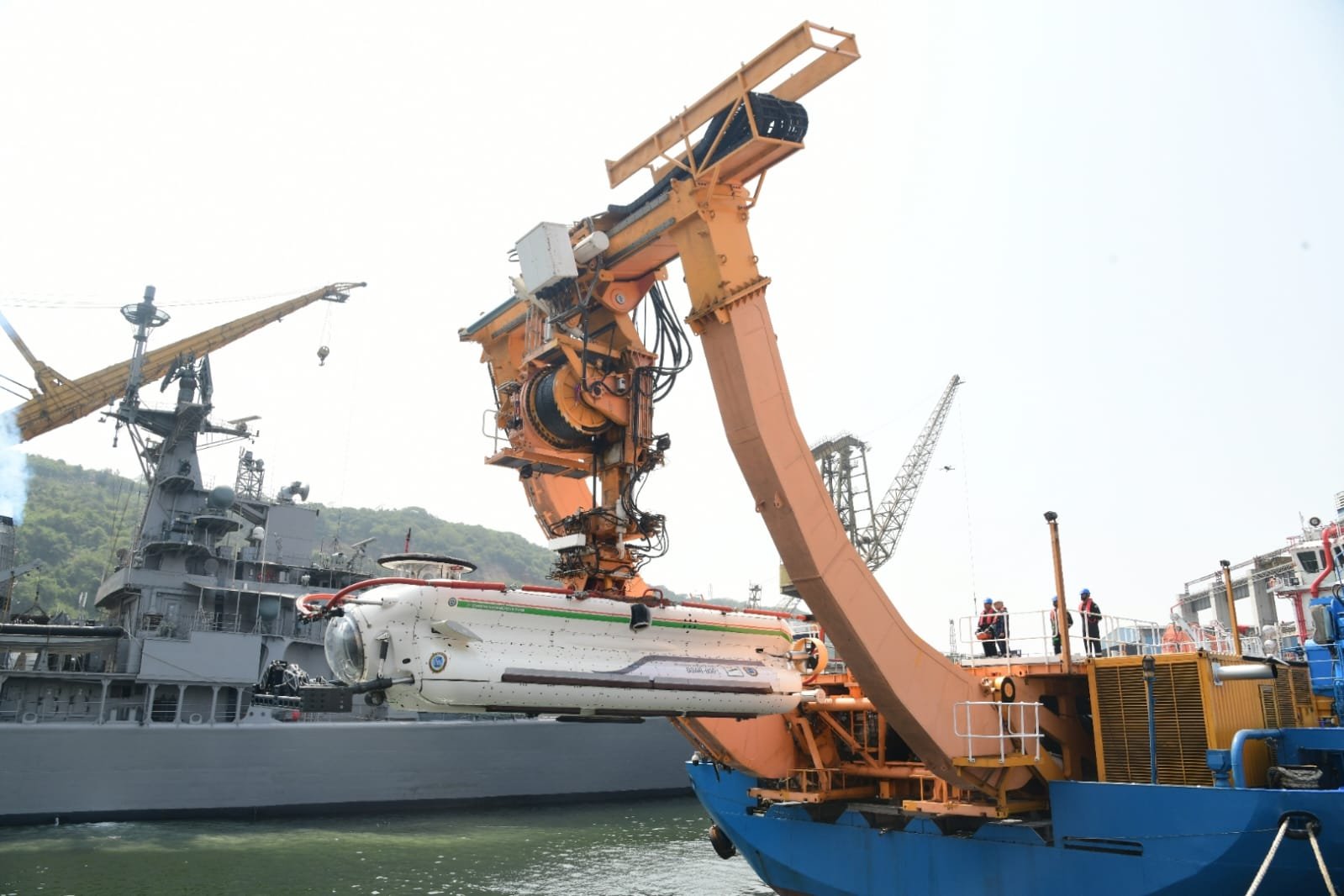 Deep Dive into Safety Indian Navy’s Submarine Rescue Demo Impresses at