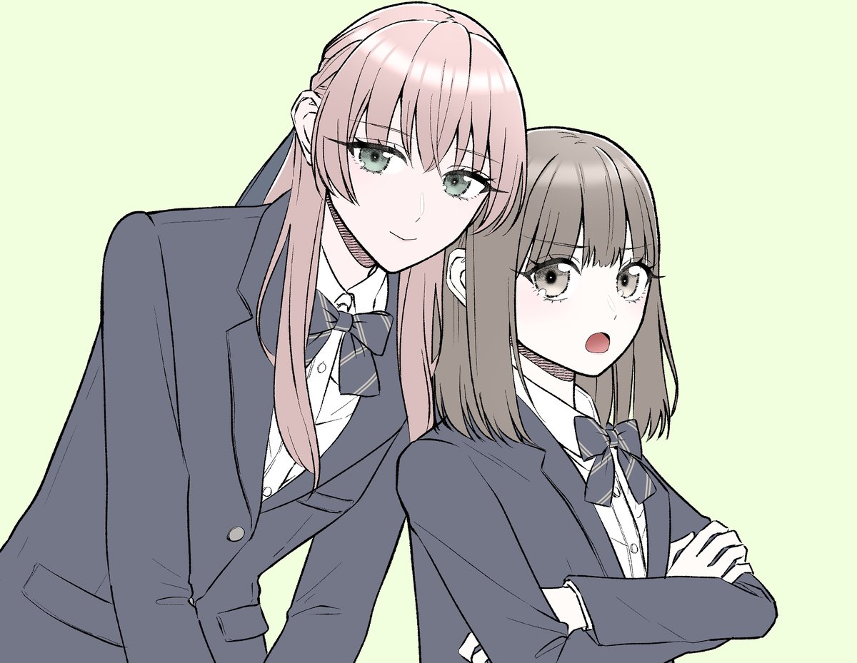 #あなたが描く女子がみたい #創作百合 こういう感じの女子達の百合漫画があるアカウントなのでお得です 