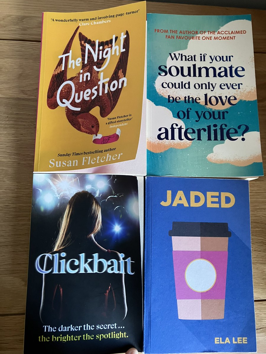 Some of my favourites so far this year! #TheNightInQuestion @sfletcherauthor #MeetMeWhenMyHeartStops @Bookish_Becky #Clickbait @Lauren_C_North #Jaded #ElaLee