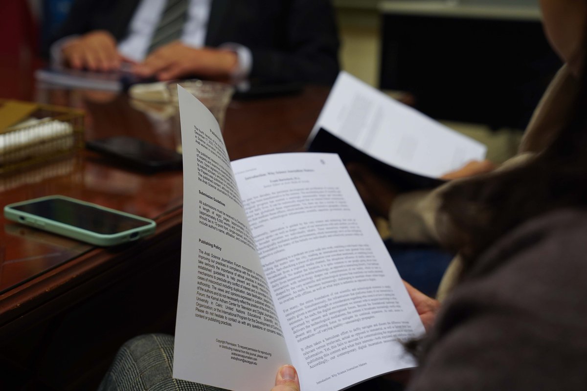 Arab Media & Society (@ams_journal) on Twitter photo The <a href="/AdhamCenterAUC/">Adham Center_AUC</a>'s Research & Publications division published the 1st monograph at <a href="/AUC/">AUC</a> in the discipline of #Journalism & #MassCommunication. Titled ‘Arab Women in Science Journalism’ it was published in partnership with <a href="/UNESCO/">UNESCO 🏛️ #Education #Sciences #Culture 🇺🇳</a>'s <a href="/IPCC_CH/">IPCC</a>
#ScienceJournalism #womeninSTEM The <a href="/AdhamCenterAUC/">Adham Center_AUC</a>'s Research & Publications division published the 1st monograph at <a href="/AUC/">AUC</a> in the discipline of #Journalism & #MassCommunication. Titled ‘Arab Women in Science Journalism’ it was published in partnership with <a href="/UNESCO/">UNESCO 🏛️ #Education #Sciences #Culture 🇺🇳</a>'s <a href="/IPCC_CH/">IPCC</a>
#ScienceJournalism #womeninSTEM