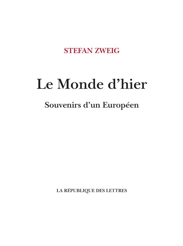 #labiographiedujour
22 février 1942, l’écrivain autrichien Stefan Zweig met fin à ses jours au Brésil.
Dans son livre testament, 'Le Monde d’hier. Souvenirs d’un Européen', il décrit ce qu’il considère comme l’échec et la mort d’une civilisation.
Lu ?
#culture #vivezinspirés