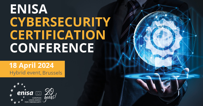 enisa_eu's tweet photo. 📅Mark your calendar for the next #ENISA Cybersecurity Certification Conference
☑️Implications of the first EU scheme
☑️Attractivity of #EUCyberCertification
☑️CRA & its interplay with certification
More details: https://t.co/46huMo0fRX https://t.co/2h6bPKhaDo