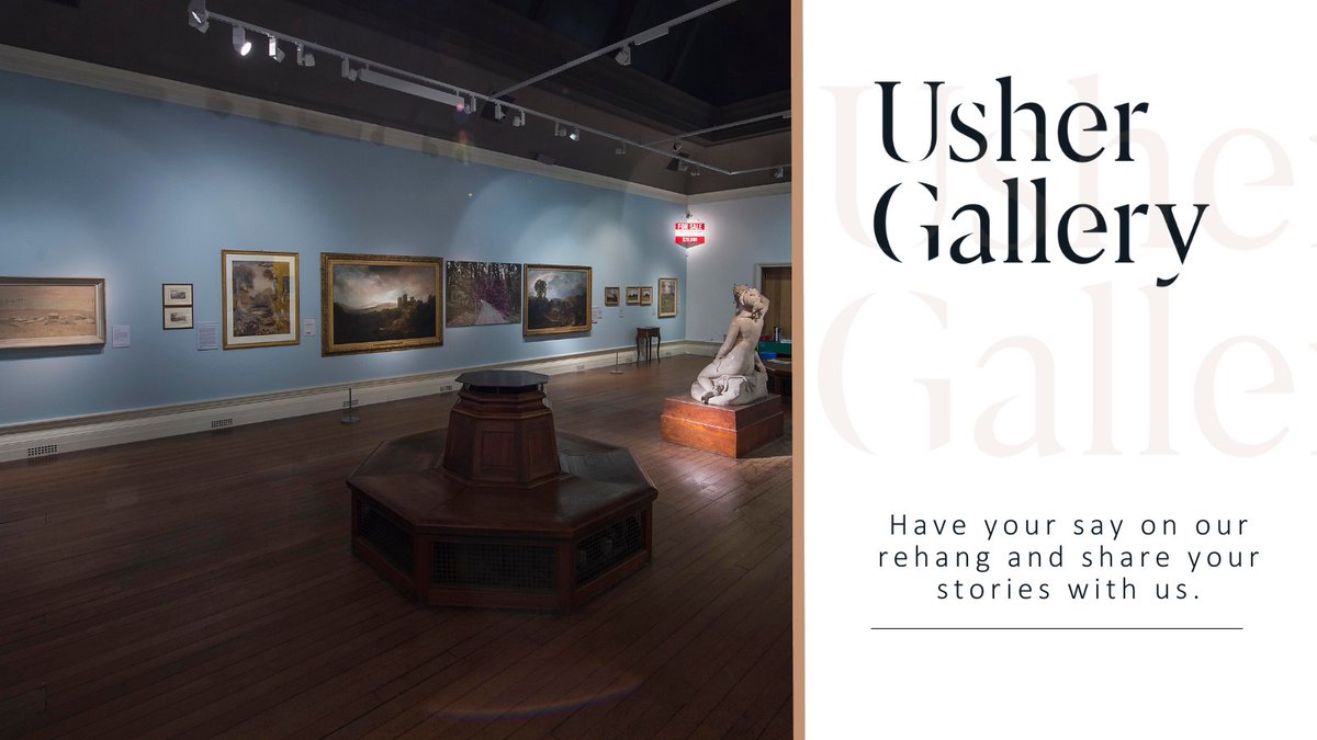 😮Did you know that we are encouraging the public to get involved in the rehang at the Usher Gallery! 📖Share your stories and what you would like to see next in the gallery. Why not pop down to one of our engagement events. bit.ly/48oSfdh