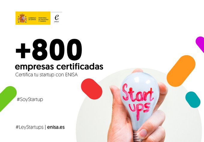 ℂ𝕆ℕ𝕆́ℂ𝔼𝕃𝕆...

🟠🟣 Proceso de certificación de #startups de 
@enisa

〰️ Ventajas y beneficios de certificarte: bit.ly/49H1RBg

〰️ Requisitos: bit.ly/3UOz5dx

〰️ Cómo certificarse: bit.ly/3SNvKsH

#LeyStartups