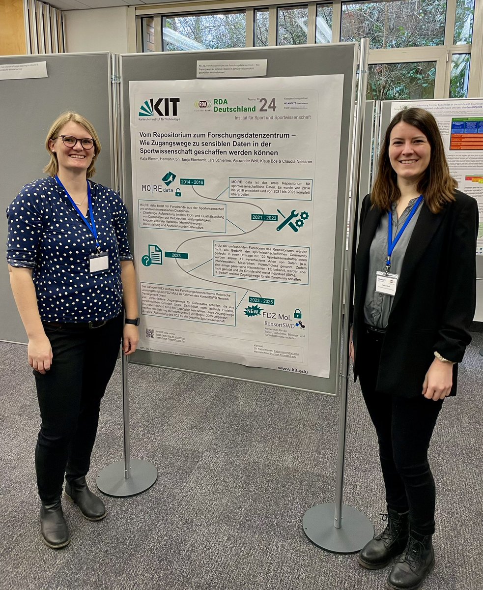 Wir freuen uns sehr, dabei zu sein und unsere Projekte <a href="/MOREData9/">MO|RE Data</a> und #FDZMoL vorstellen zu dürfen! 
Vor Ort ➡️ Poster 21 
Online ➡️ zenodo.org/records/106259… 

#RDAde2024 <a href="/RDA_Deutschland/">RDA Germany</a> <a href="/KITKarlsruhe/">Shmoopy</a> <a href="/KonsortSwd/">KonsortSWD</a> <a href="/RDM_KIT/">RDM@KIT</a>