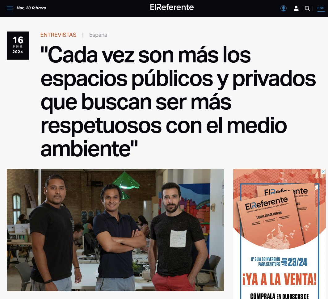 🗞️ #Collabers | <a href="/jibu_h2o/">Jibu h2o</a> en <a href="/ElReferente/">El Referente</a>

💧Sus refilling stations de agua para establecimientos y espacios públicos  

⏬ Reducen el uso de botellas de plástico
🌍 Evitan desperdiciar agua

 🏆 <a href="/jibu_h2o/">Jibu h2o</a> fue mejor Scale-Up en nuestro #DemoDay 4⃣

Léela👇
elreferente.es/entrevistas/ji…