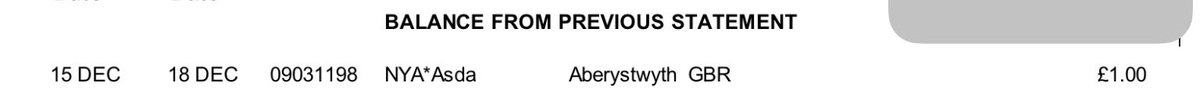 gulbrain's tweet photo. @asda Hi there. Who do I talk to about the card transaction labelling for buying air at your garages?
I've never been to Aberystwyth and spent some time working out whether this was legitimate or a card-clone transaction.
Thanks. https://t.co/AS0P6MLIBC