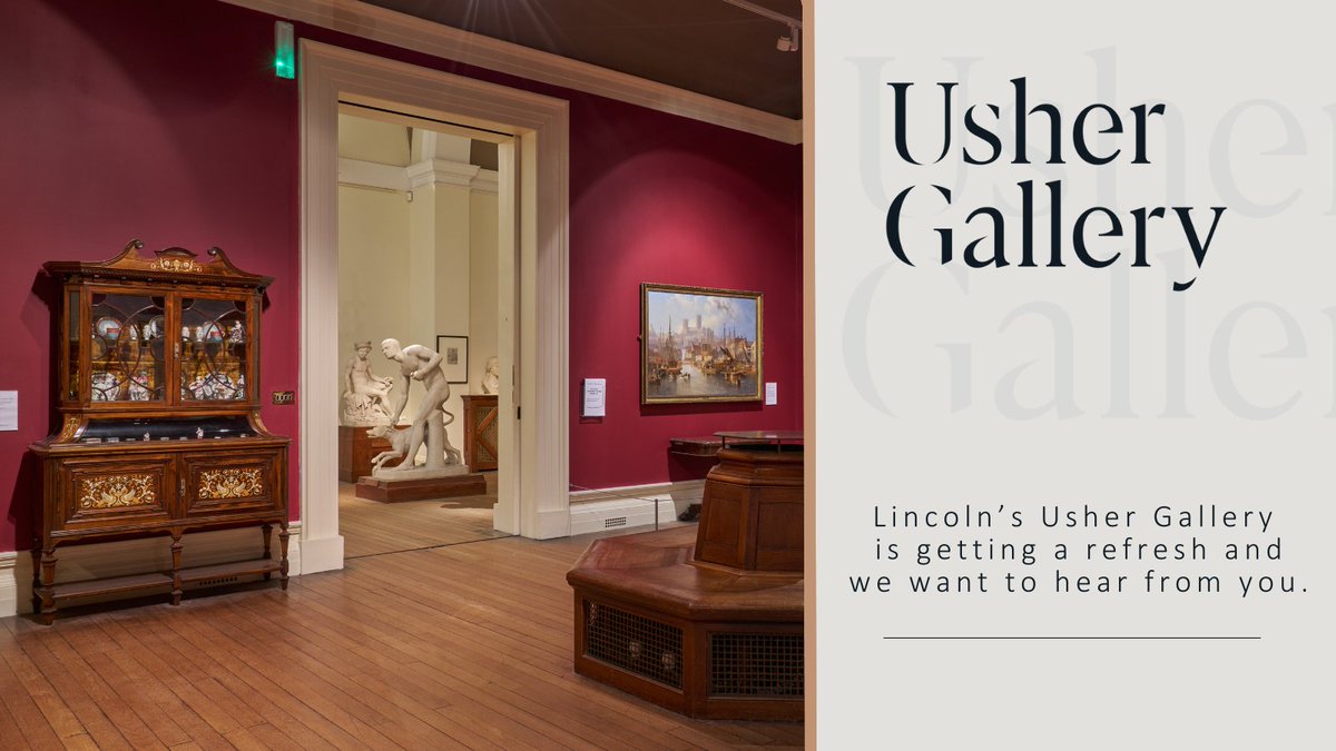 Survey closes - 15 April! 📣Have your say on the Usher Gallery’s rehang, as it will be receiving a fresh new look. bit.ly/48oSfdh