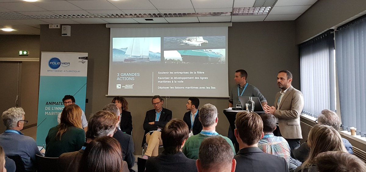 TechLorient's tweet photo. 🌊 Ocean BtoB - Atelier "Transport à la voile et logistique, une alliance à construire"
🎯 Soutenir la filière vélique en France
 #décarbonation #transportmaritime
#WindShip @ClusterBSC
@PoleMerBA #VelicConsulting @BretagneBDI https://t.co/bF1JZX5U6v