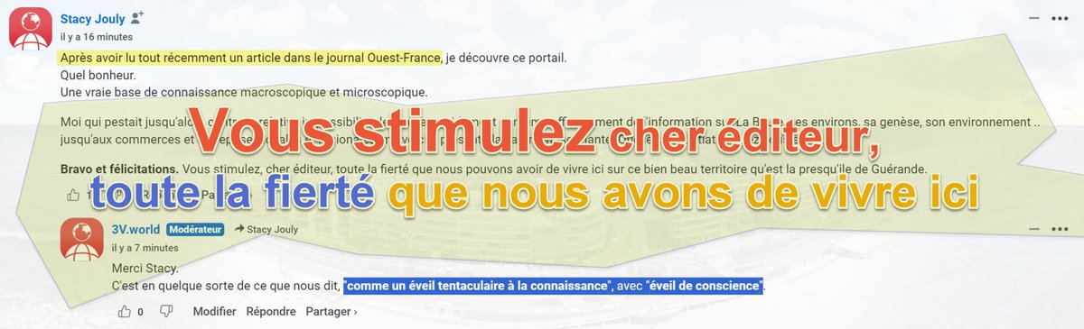 New3S's tweet photo. https://t.co/9jztbWF3bb
Ici on s'exprime, Pas vous ?
Voici "comme un #éveil tentaculaire à la #connaissance", avec "éveil de #conscience"
🙏 #labaule #france #tourisme
Le 1er portail à #360deg en réalité enrichie &amp; connexions intuitives avec #annuaire des commerces et entreprises https://t.co/TRzCuuctI8