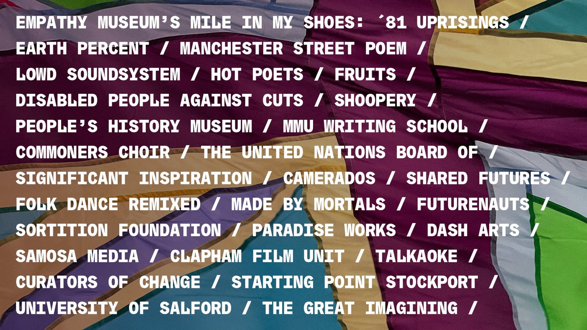 Factory International (@factoryintl) on Twitter photo Join us for The Fête of Britain from Thursday (22-25 Feb) as we bring together a mix of artists, performers and community groups to face up to the challenges of the twenty-first century.
Programmed by Hard Art.
View event schedule and book tickets 👉 factoryinternational.org/whats-on/the-f… Join us for The Fête of Britain from Thursday (22-25 Feb) as we bring together a mix of artists, performers and community groups to face up to the challenges of the twenty-first century.
Programmed by Hard Art.
View event schedule and book tickets 👉 factoryinternational.org/whats-on/the-f…