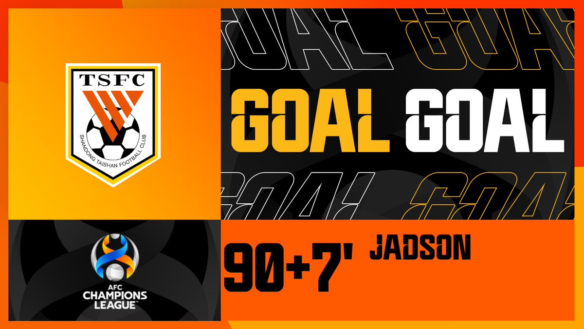 TheAFCCL's tweet photo. ⚽️ GOAL | 🇯🇵 Kawasaki Frontale 2️⃣-4️⃣ Shandong Taishan 🇨🇳

Jadson nets the winner late into stoppage time❗️

📺 Watch 𝙇𝙄𝙑𝙀 https://t.co/pxq1V1tETU

#ACL | #KWFvSHD https://t.co/XpP0CdGBTm