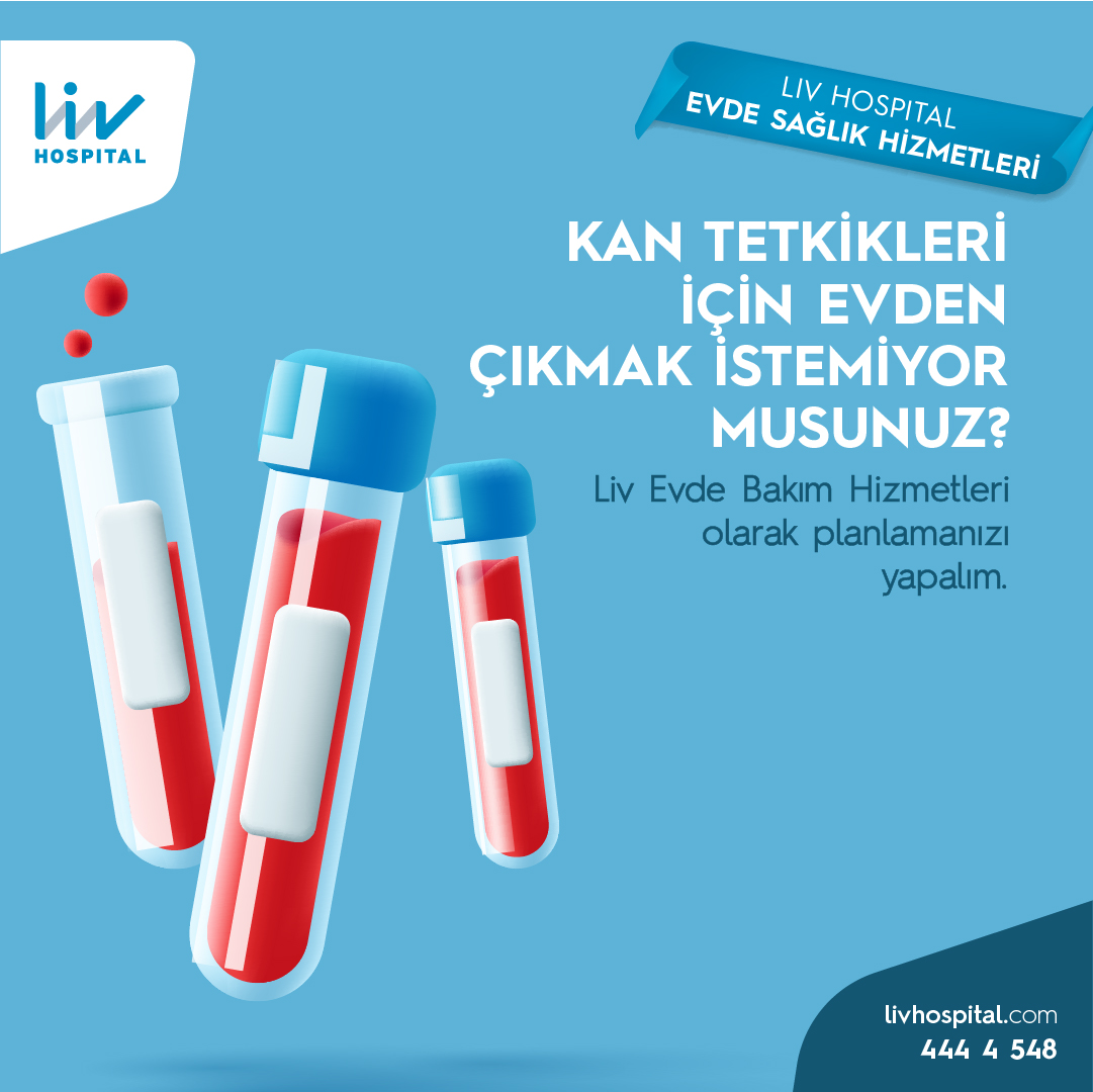 Kan tetkiklerinizi evinizden çıkmanıza gerek kalmadan tamamlayabilirsiniz. Detaylı bilgi için 444 4 548'i arayabilirsiniz 📞 #livhospital