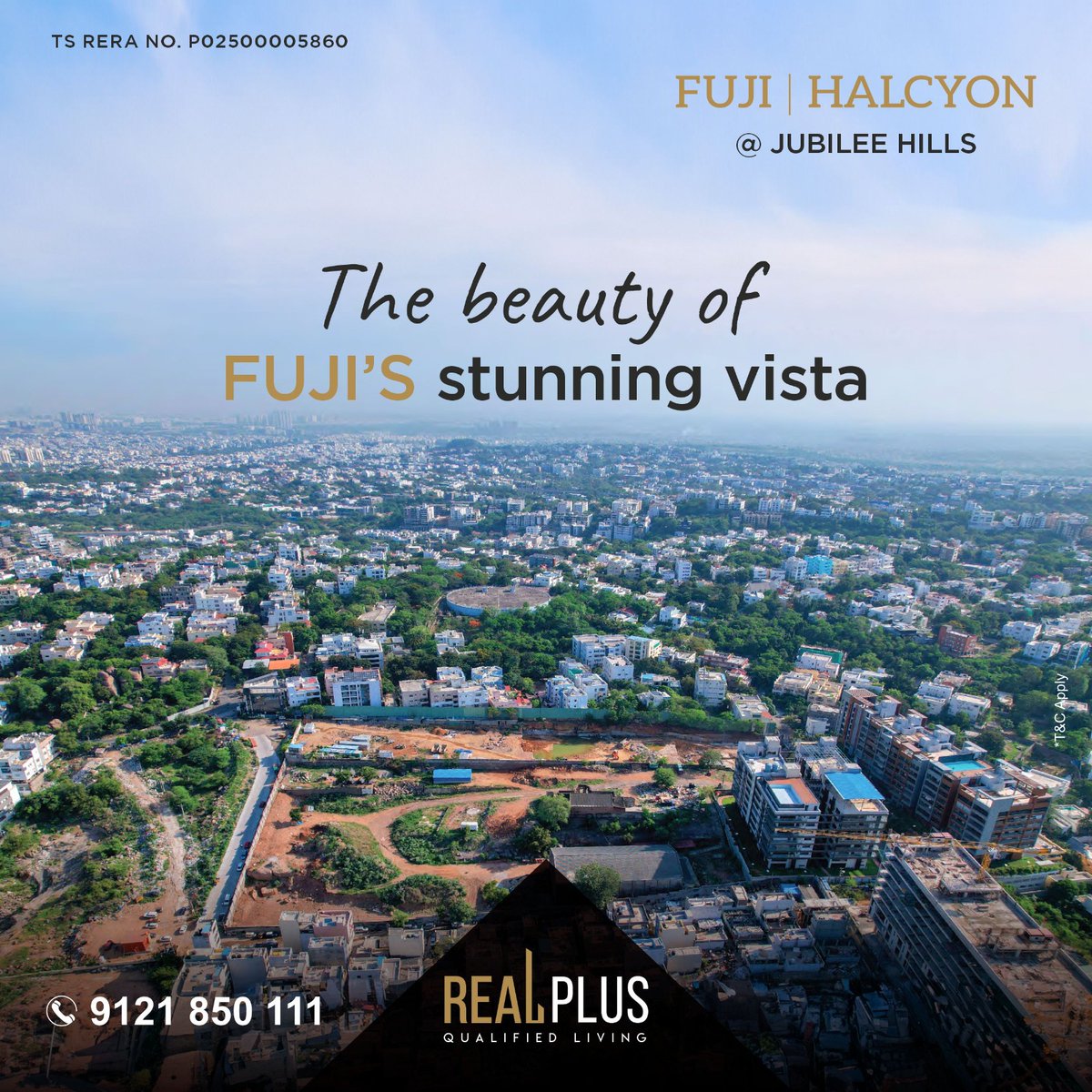 realplushomes's tweet photo. A stunning vista opens out when looking from Fuji's high top. With breathtaking clarity, the city below presents a wonderful combination of natural beauty and breathtaking pinnacle.

 https://t.co/yrcAXxv53M

#Realplus #realPlushomes #fujihalcyon  #JubileeHills https://t.co/RZ8jbdRCFa