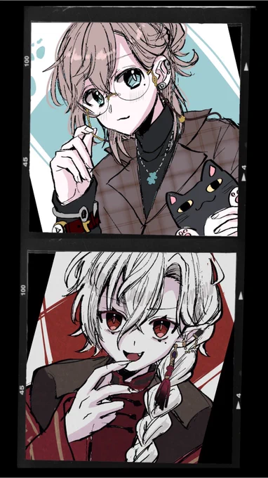 めっちゃ久しぶりにふたり描けたあ 