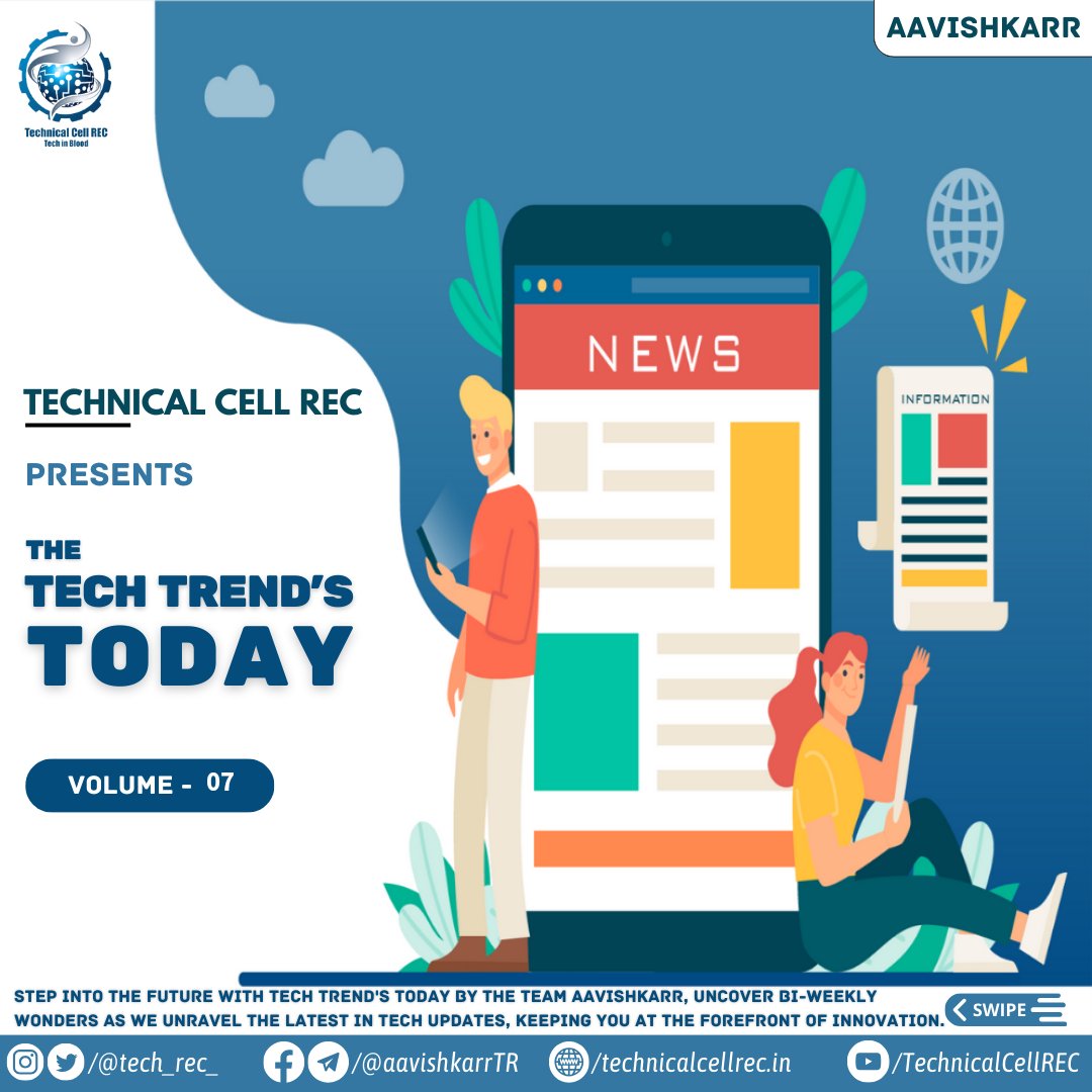 tech_rec_'s tweet photo. Volume-07 of Tech Trend's Today

#TECH_CELL
#AAVISHKARR https://t.co/AATpGPmV3j