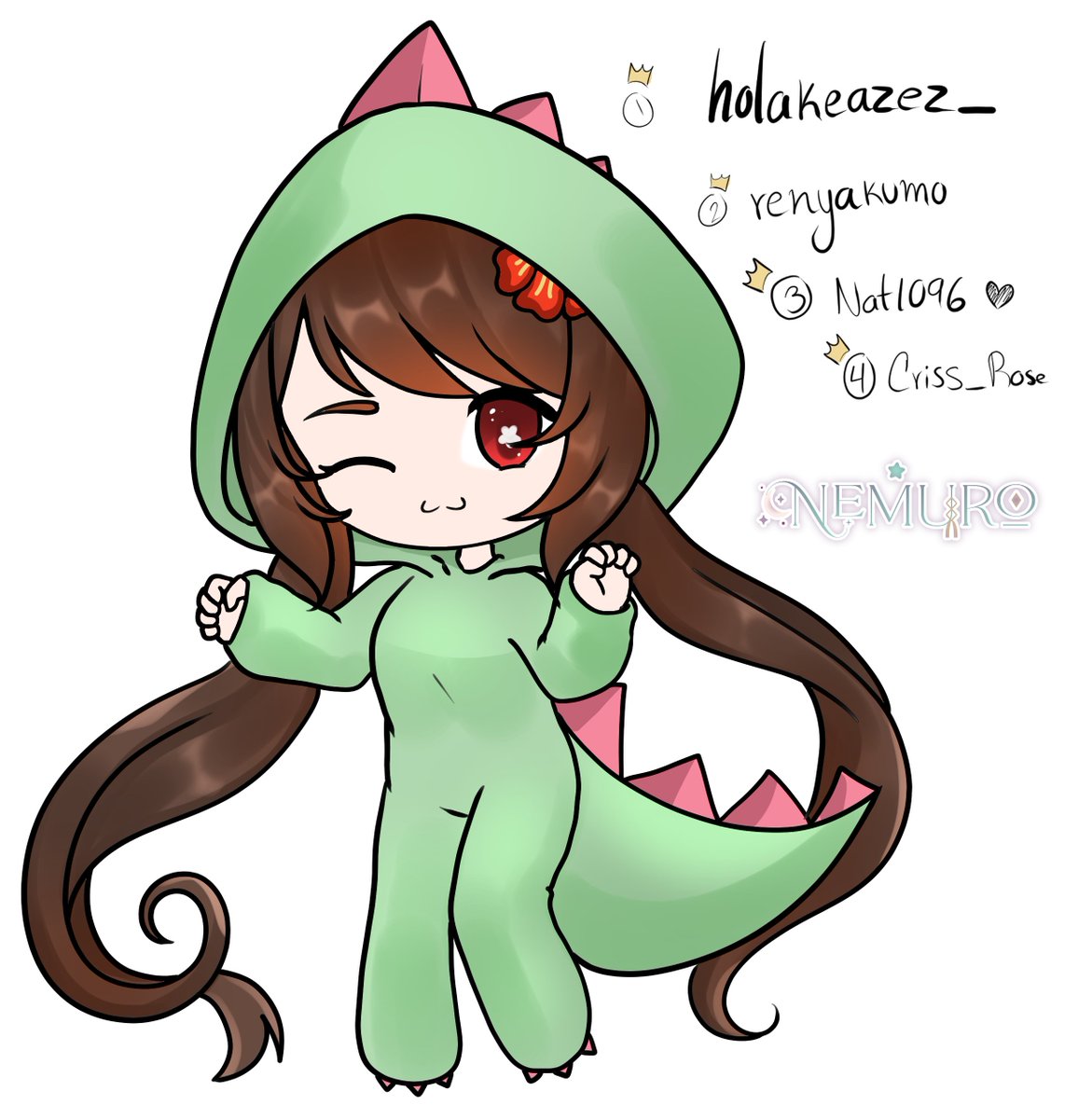 ¡Muchísimas gracias a las personitas que estuvieron activos durante mi primer stream! ♥ les agradezco de todo corazón el haberse pasado y darme la idea de dibujar a una Hu Tao en traje de dinosaurio ✨

Nos vemos pronto (*´▽`*)
