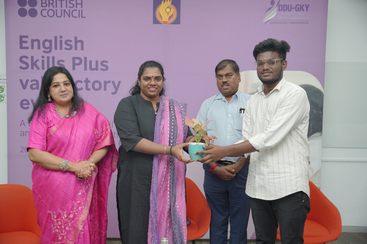 inBritish's tweet photo. Today, we announced the successful conclusion of the English Skills Plus Project with @TncdwH. Students, teachers and the project team presented their achievements at the event in presence of @DD_IAS and @JanakaP.

#EnglishProgrammes #SparkSuccess https://t.co/NxQv2ceUkg