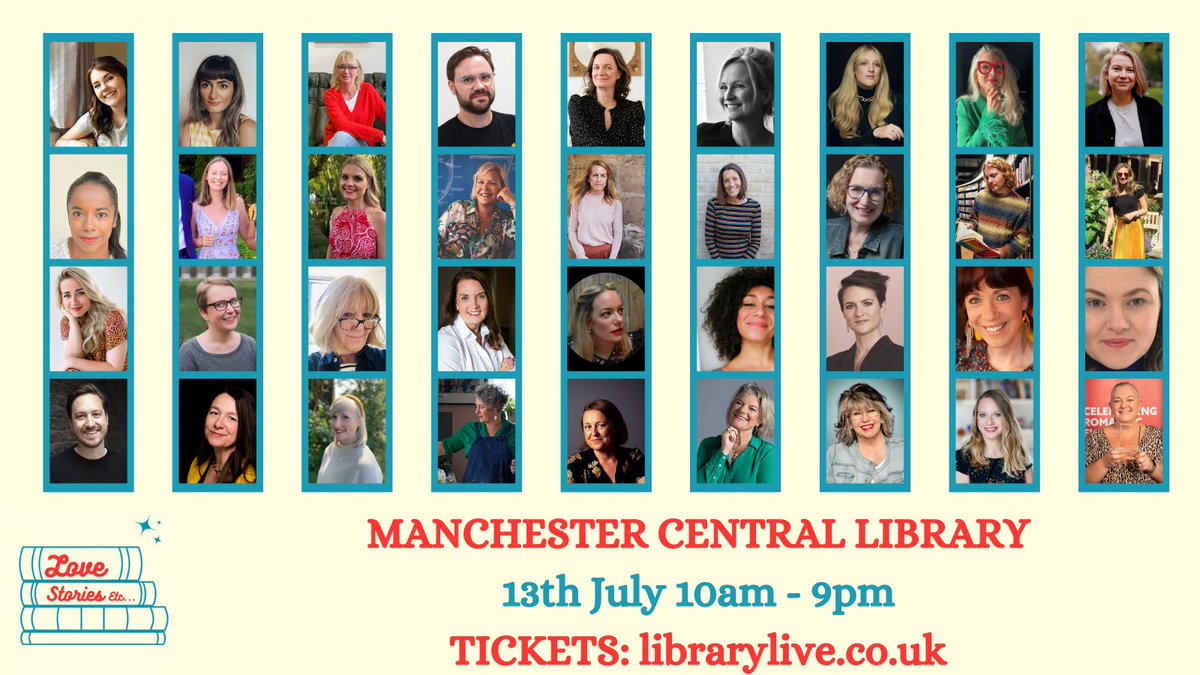 The BEST Tuesday news! Tickets for the @MancLibraries @librarylivemcr #LoveStoriesEtc festival are now LIVE! @alicemurphypyle and I have curated what we think is the MOST exciting lineup of incredible #RespectRomFic authors, we hope you'll think so too! librarylive.co.uk/event/love-sto…