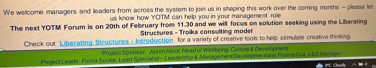 JasonNicol_GenQ's tweet image. 6th Leadership &amp;amp; Mngmt  Forum @ 1130 2day. Part of @NHSGrampian Year of the Manager 2 invest in &amp;amp; support colleagues with a management role. Take a tough management challenge &amp;amp; experience #liberatingstructures 2 access support from others. #culturematters #aproblemshared….
