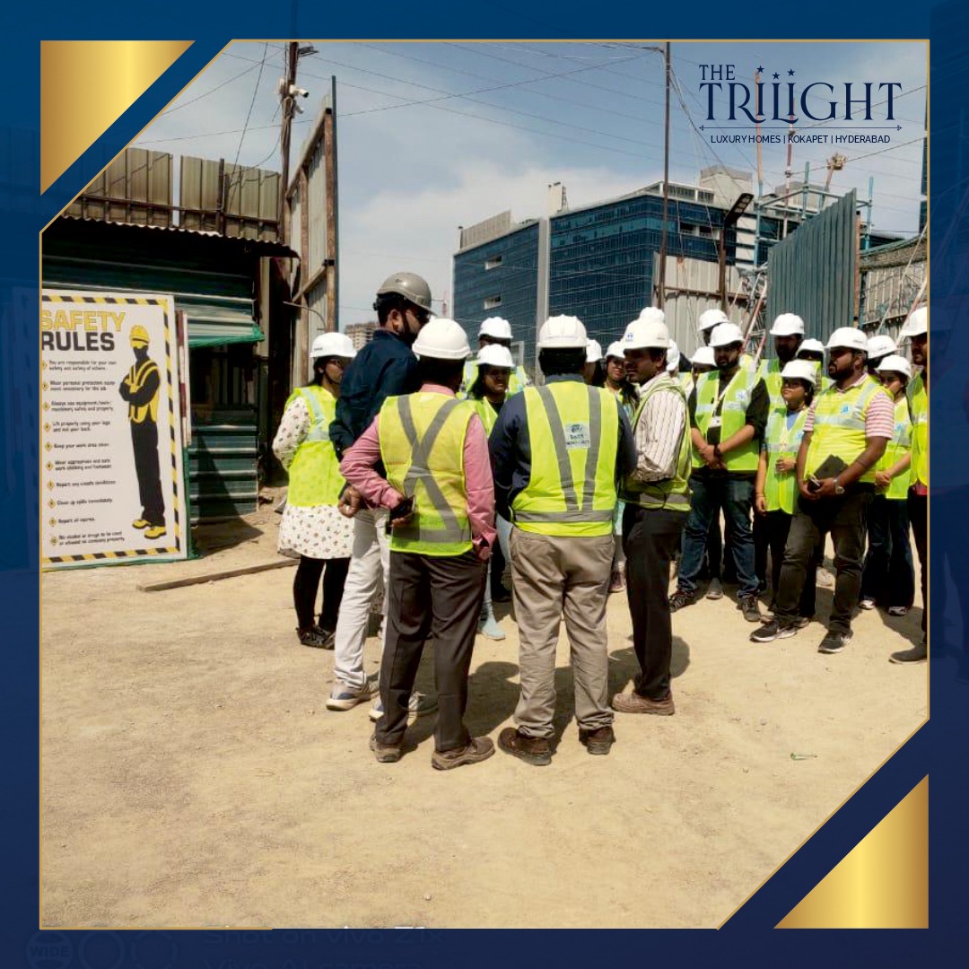 thetrilight's tweet image. SPA Vijayawada&apos;s PG Construction Management students gained practical insights at The Trilight. Check out their hands-on learning experiences!
#thetrilight #students #practicalwork #experiencetheengineering #engineeringlife #designingbuildings #hyderabad #luxuryrealestate