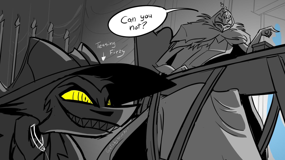 Not the dialogue for the scene but I couldn't get it out of my head. 

#HelluvaBossstriker