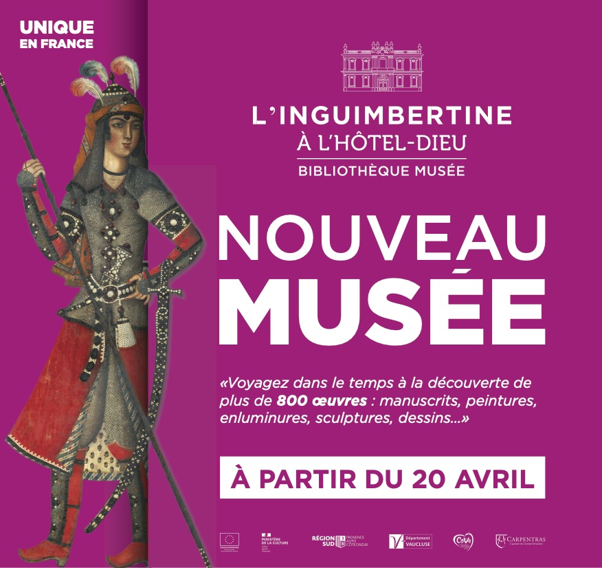 inguimbertine's tweet image. 🎉Dans deux mois, les portes de la bibliothèque-musée Inguimbertine s'ouvriront !🎨
Préparez-vous à entrer dans un univers rempli d'histoire, d'art et de culture.
Des expositions temporaires aux collections permanentes, découvrez les trésors qui ont façonné notre patrimoine.