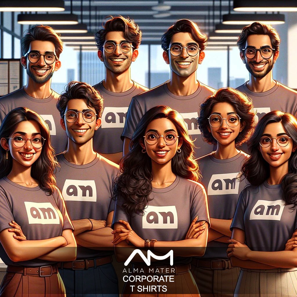 almamaterstore's tweet photo. "Whether you're crunching numbers or brewing the world's best coffee, do it in style with #AlmaMater's custom corporate tees! Perfect for making every spreadsheet look cooler and every team meeting 'tee-rific'! 😎👕 #CorporateCool #TeamTees" https://t.co/oLX6S1isND