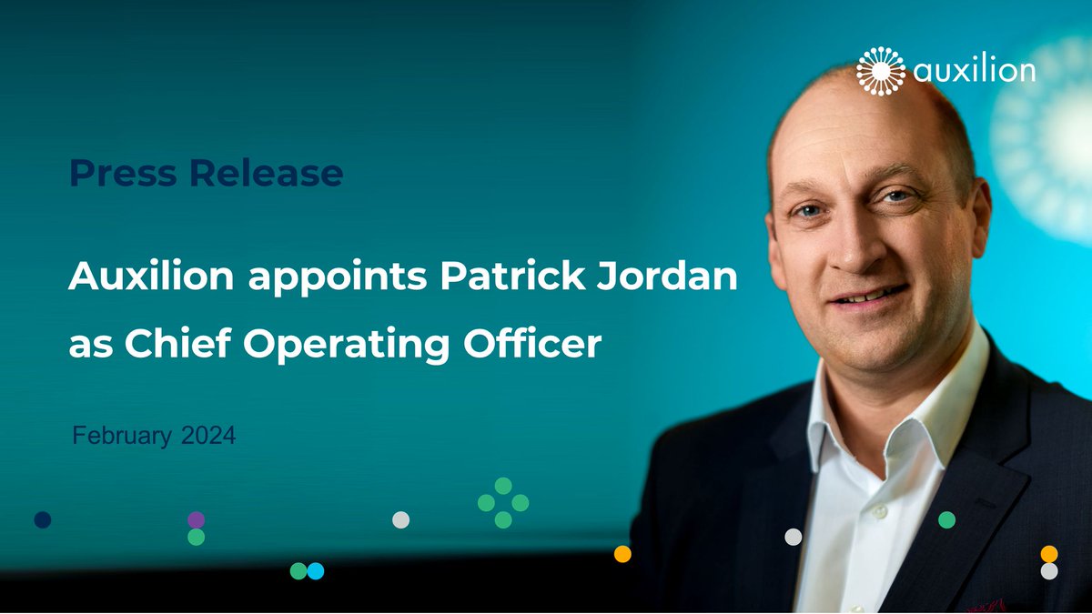 We're delighted today to announce the appointment of Patrick Jordan as Auxilion's Chief Operating Officer. In this role, Patrick will be focused on supporting Auxilion’s overall business strategy and overseeing the company’s growth in Ireland and the UK

buff.ly/3UIR4Sz