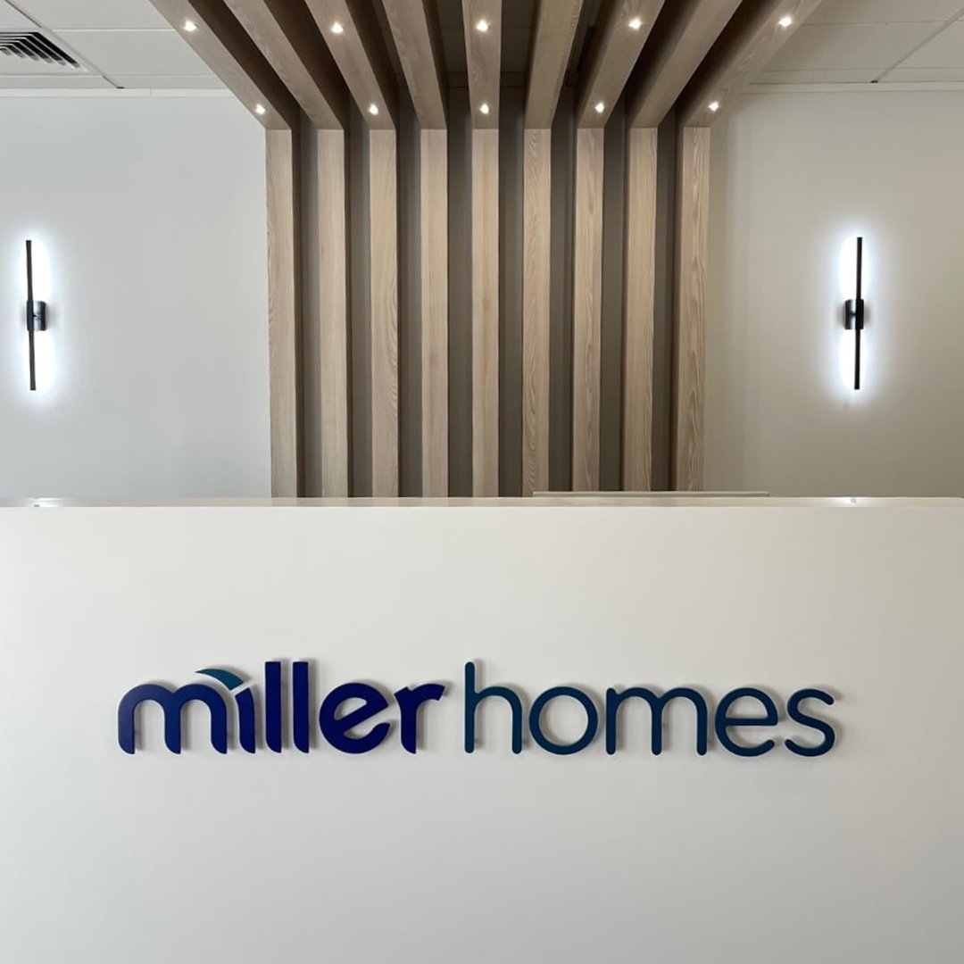 EvolutionUK_Ltd's tweet photo. Having already worked with Miller Homes across their developments, they approached Evolution to help roll out their branding at their regional head office in the South Midlands. https://t.co/J9fhaizTEG