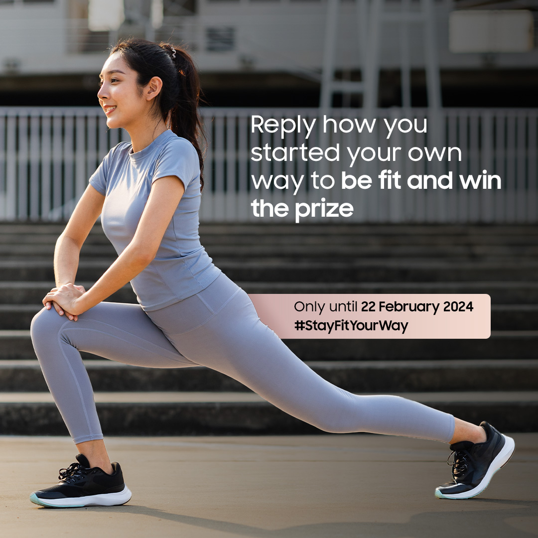 samsungID's tweet photo. Cara orang buat sehat sekarang emang beda-beda ya! Ada yang mulai makan makanan sehat, olahraga rutin, dan lain-lain. Kalo being FIT versi kalian gimana? Reply pakai hashtag #StayFitYourWay dan dapatkan saldo uang digital total Rp 500K untuk 2 pemenang. Hingga 22 Februari! 💪 https://t.co/vfx8j2lpoC