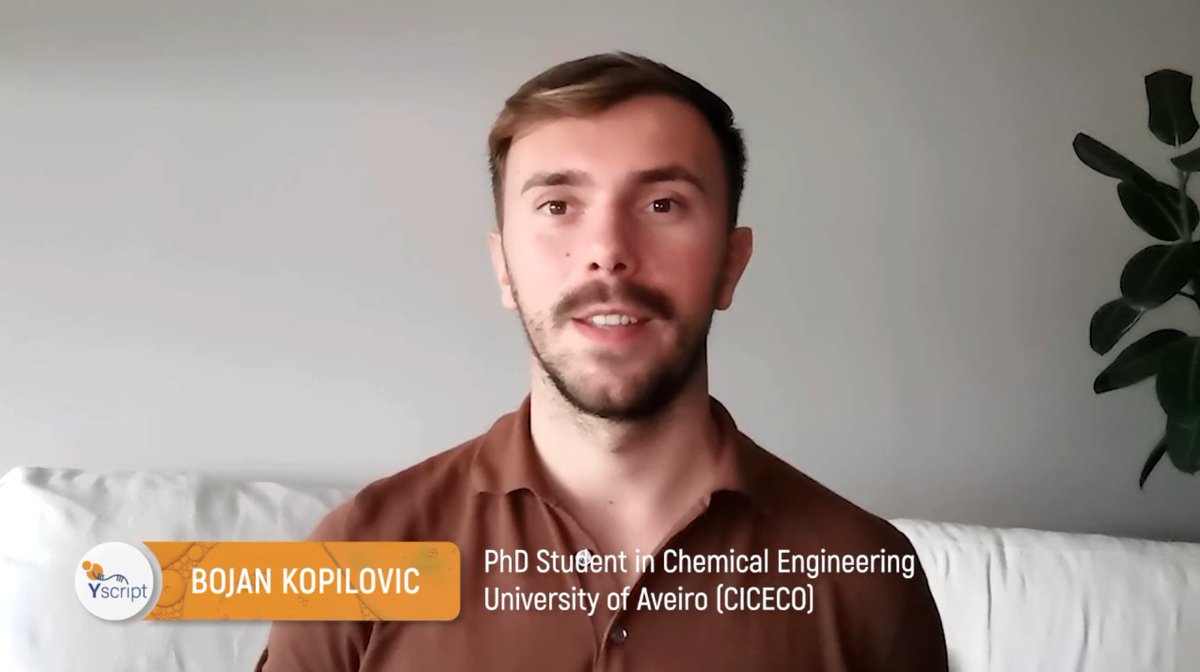 👨‍🔬‍Thanks to Bojan Kopilovic, our #YscriptPhDs series enters the next round❗

⚗ ‍Meet the #PhD student in #Chemical Engineering who specialises in the encapsulation of #biopharmaceuticals at <a href="/ciceco_ua/">CICECO – Aveiro Institute of Materials</a> of <a href="/UnivAveiro/">Universidade Aveiro</a>.

👉 youtu.be/F16Cb2P5Oh0

#Yscript #mRNA #drugdiscovery