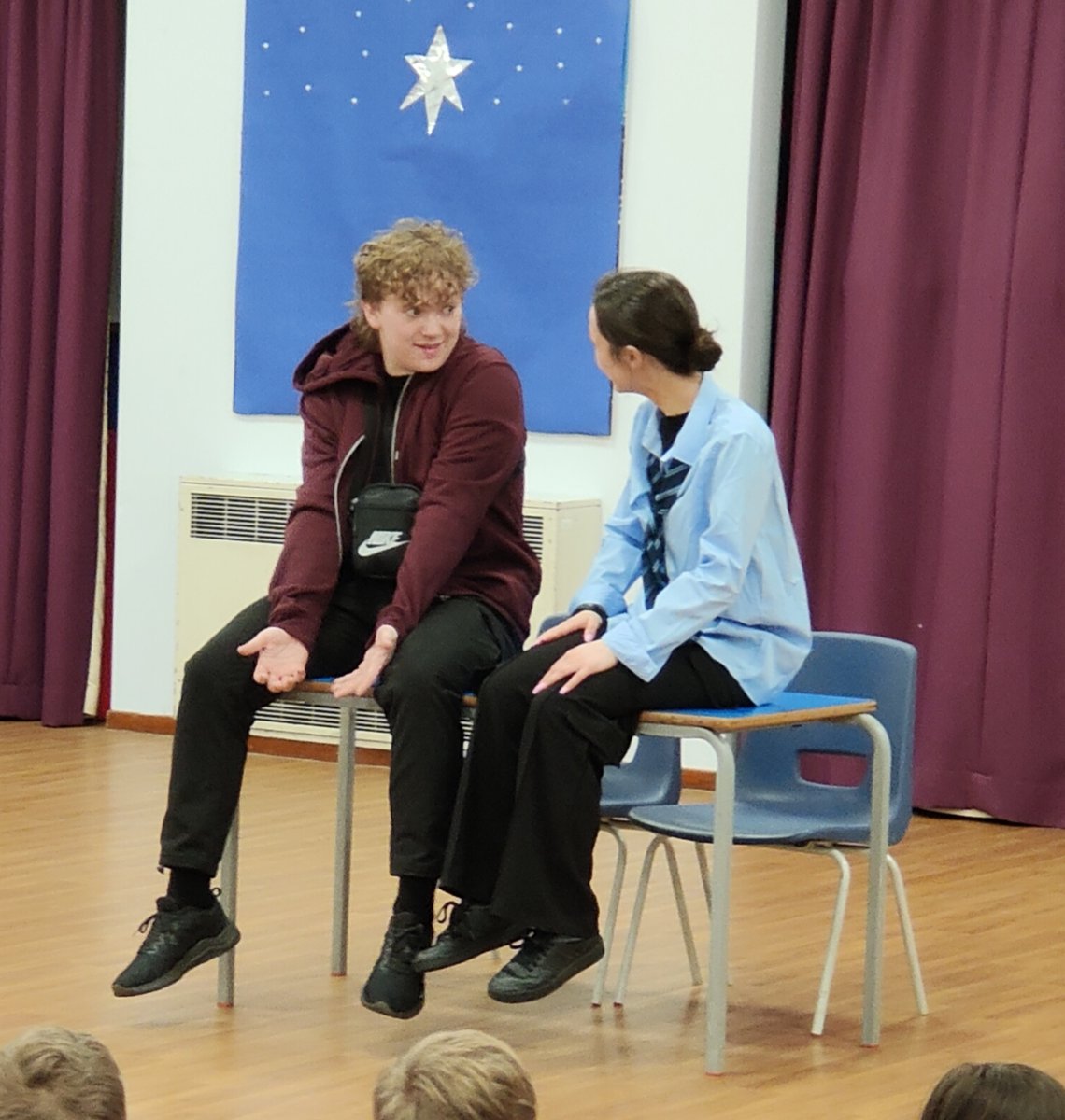 StAndrewsBenn's tweet photo. Loudmouth Theatre group came into school today to work with Year 4 &amp; 5 to explain how to keep themselves safe in lots of different situations. The children learned the contact details for Childline - here is the website for you to look at with your child: https://t.co/38NzPPepzn https://t.co/kRq1d8Y12P