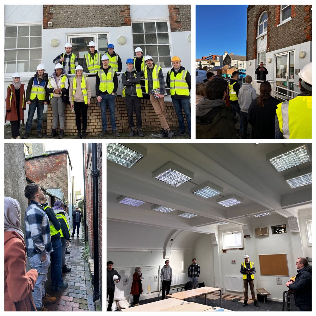 It was great to take some #ArchitecturalTechnology students to Marine Place in #Worthing last week. Making sure students see real projects is important to us and we try to do as much as we can with local educational authorities. Thanks to Poorang for the photos!