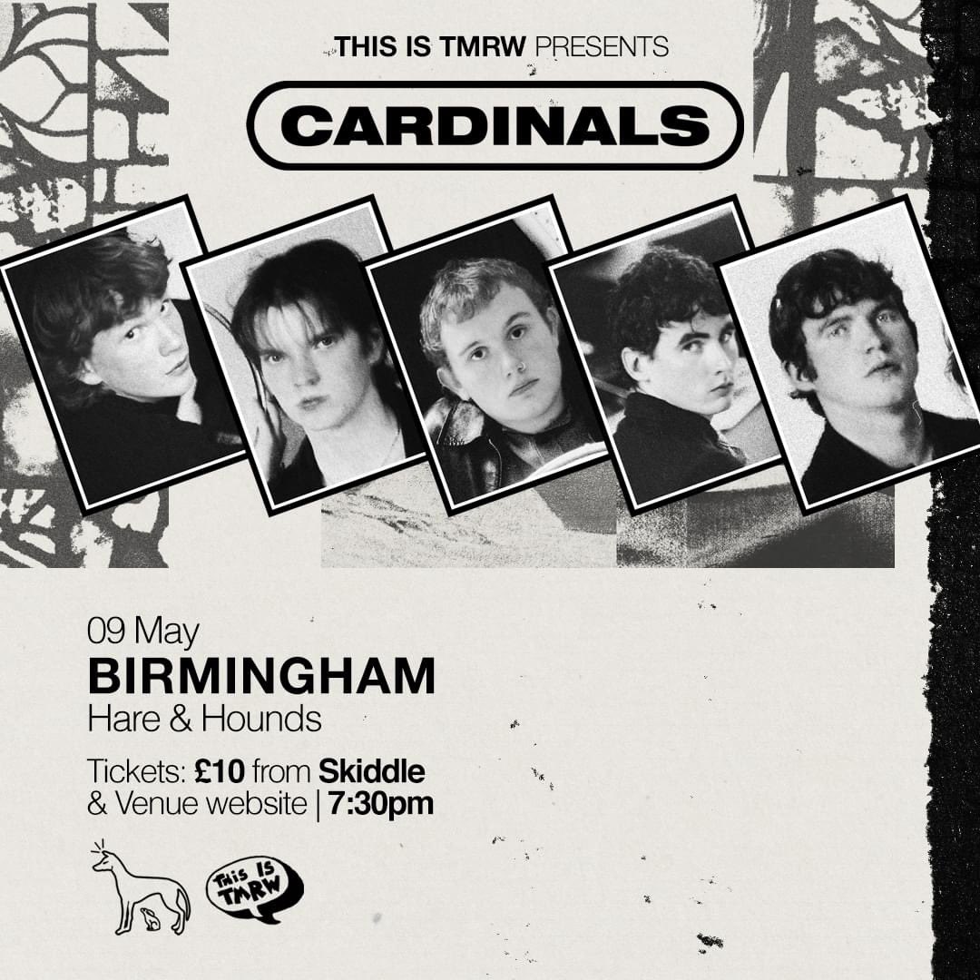 NEW SHOW: Blending Irish trad folk with punk-inflected noise, @cardinalsband play the @hareandhounds on Thursday, May 9th. Tickets on sale now! ⚡ skiddle.com/e/38048993