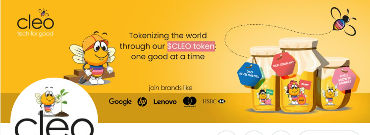 Protas9999's tweet photo. 1/🚀🌱 "Unlock the power of real-world impact with Cleo. Change the world, one token at a time. @thecleotoken #CleoTech #ImpactTokenization https://t.co/1tTBNgW4QG