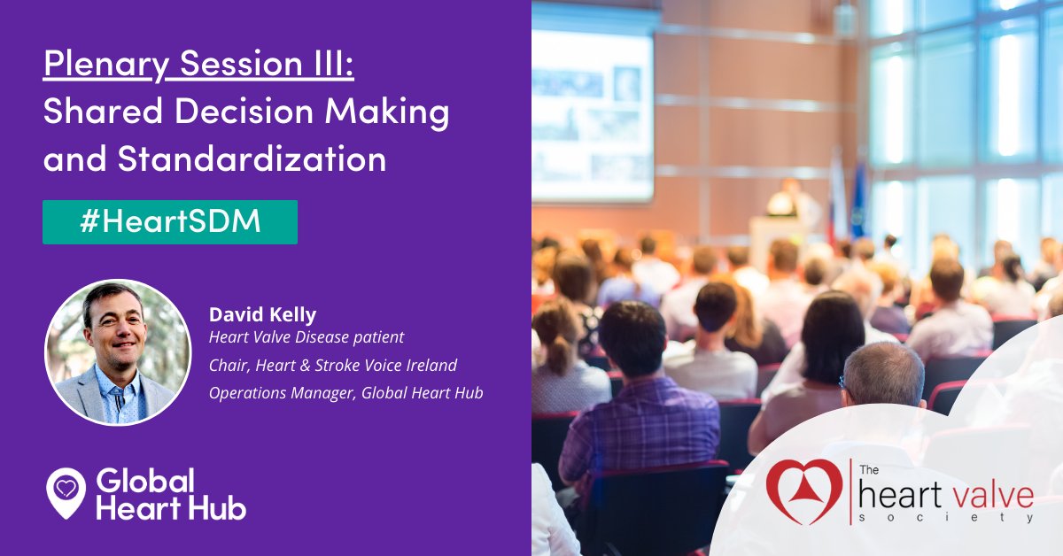 Live now at @heartvalveorg #HVS2024, our Operations Manager, David Kelly, shares his patient experience of shared decision-making in heart valve disease in an interview with Dr. Ismali El-Hamamsy. ​
#HeartSDM #SharedDecisionMaking #HeartValveDisease