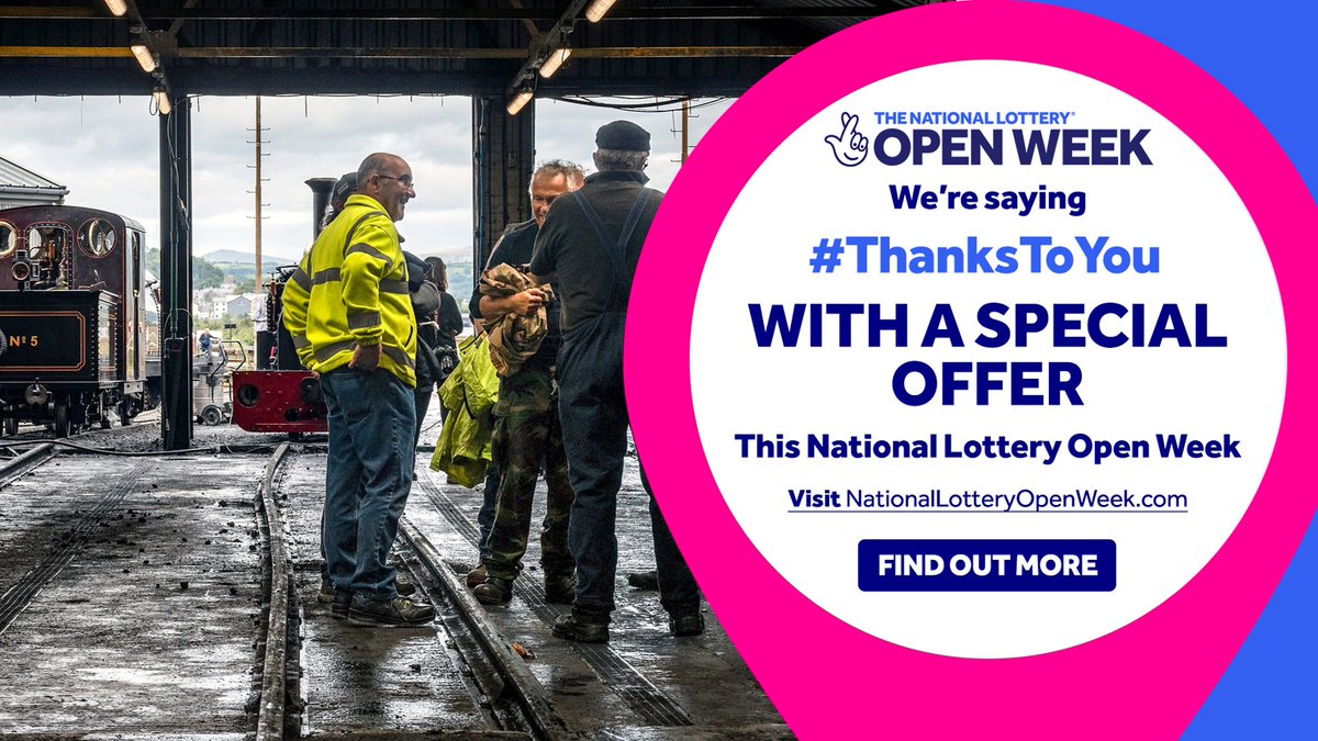 FREE TOURS OF BOSTON LODGE… Fancy a freebie? On 15-16th March 2024, we’re offering #NationalLottery players free tours of Boston Lodge as part of the National Lottery Open Week! Visit our website to book your place: nlhfproject.festrail.co.uk/boston-lodge-t…
