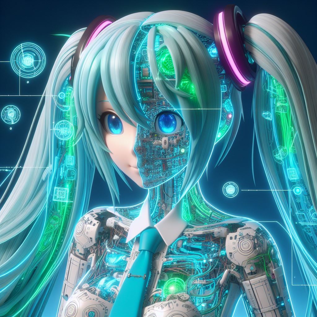 h30_201806's tweet photo. 初音ミクの内部構造 #AIアート #AIart #AIイラスト #AIillustration #DALLE3 #初音ミク #HatsuneMiku #初音未来 #初音ミクの内部構造 #初音ミクの内部 #内部構造 #InternalStructure https://t.co/YnjHF4W9Z1