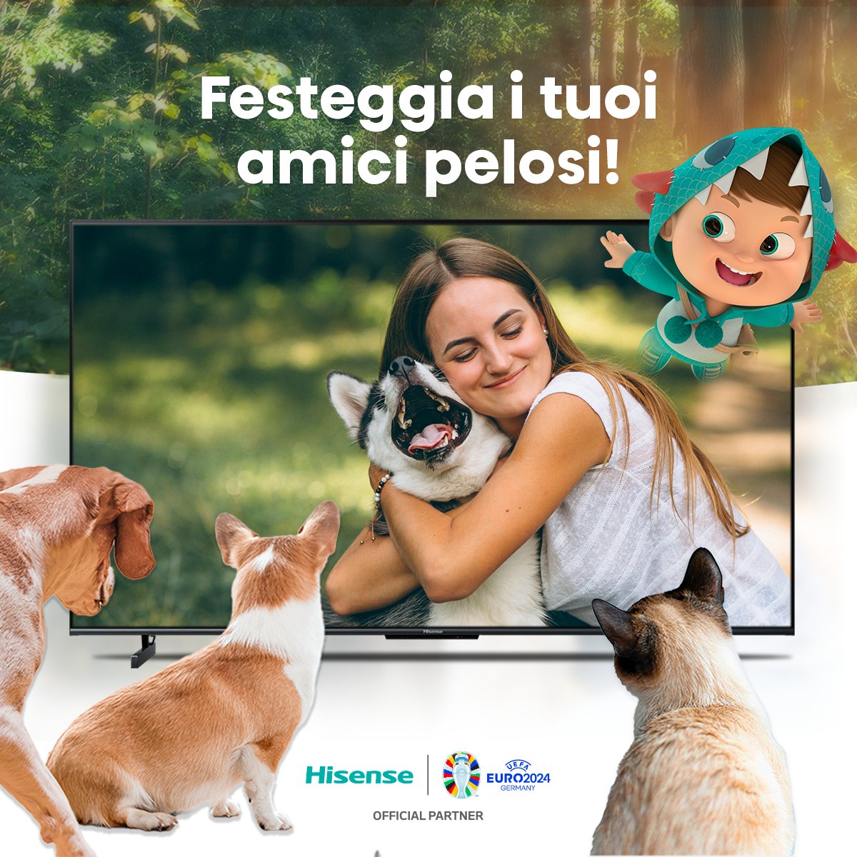 Celebra la giornata dell'amore per il tuo pet con #Hisense! 🐾❤️ 

Le nostre innovazioni in fatto di elettrodomestici assicurano ai tuoi amati animali domestici un ambiente accogliente e sicuro e perfetto per vivere insieme!🏠
 
#HisenseItalia #HisenseSmartHome #HisenseCares